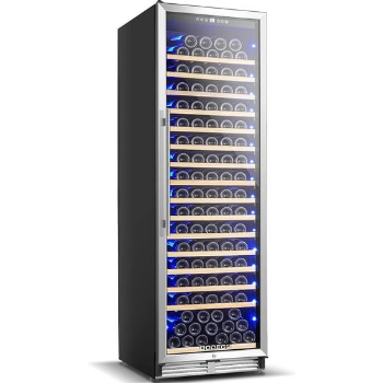 BODEGA 24 Inch Wine Cooler, 176 Bottles Wine Refrigerator with High-Capacity, Built-in & Freestanding Wine Fridge with Advanced Cooling Compressor for Red, Rose and Sparkling Wines,Quiet Operation