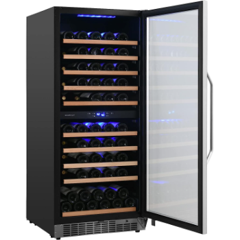 EdgeStar CWR1102DZDUAL 48 Inch Wide 202 Bottle Capacity Built-In or Free Standing Wine Cooler